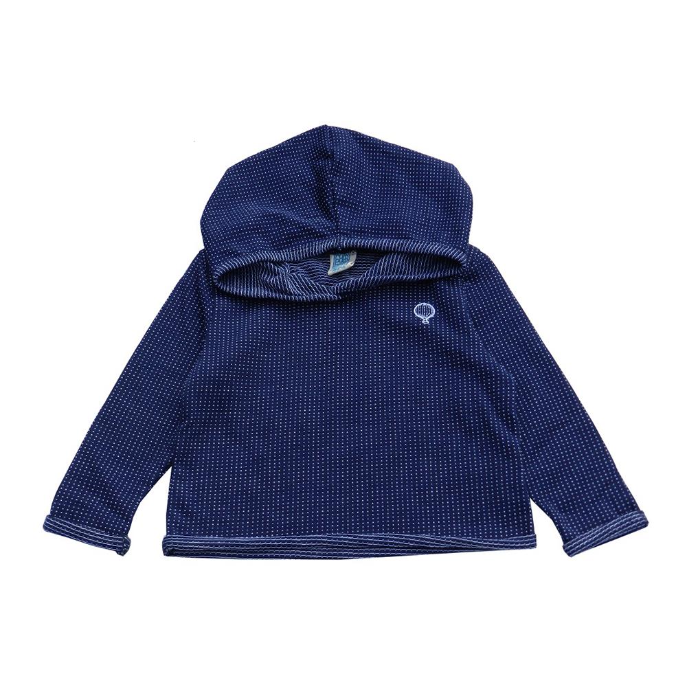 buzo morimo azul puntitos blancos 0 3 m