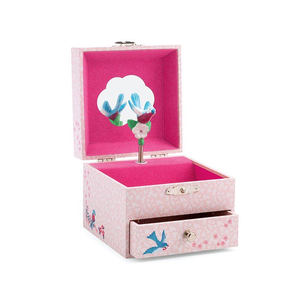 caja musical y joyero   pajaro pinzon