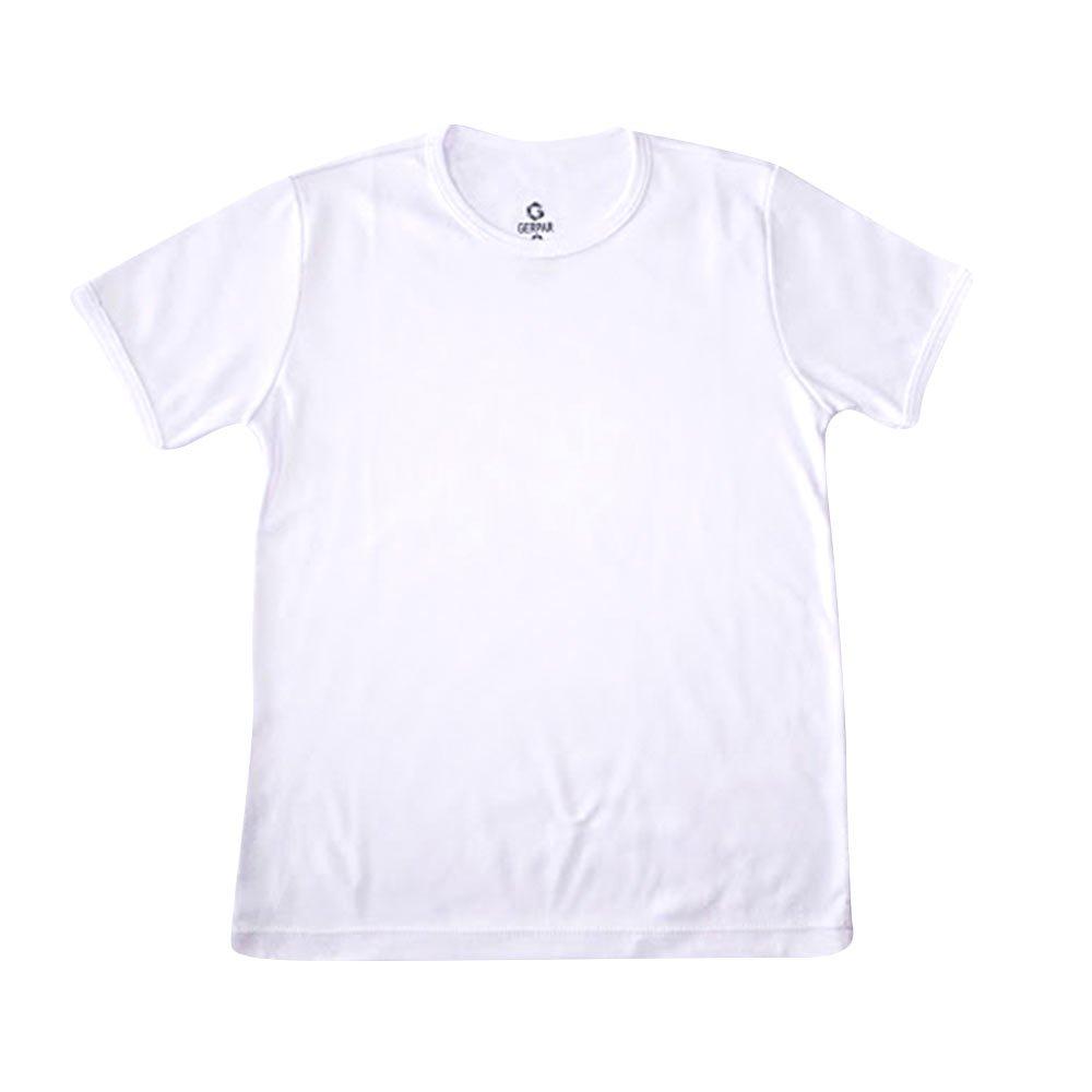 camiseta cuello redondo tela lisa blanco talla 8 color blanco