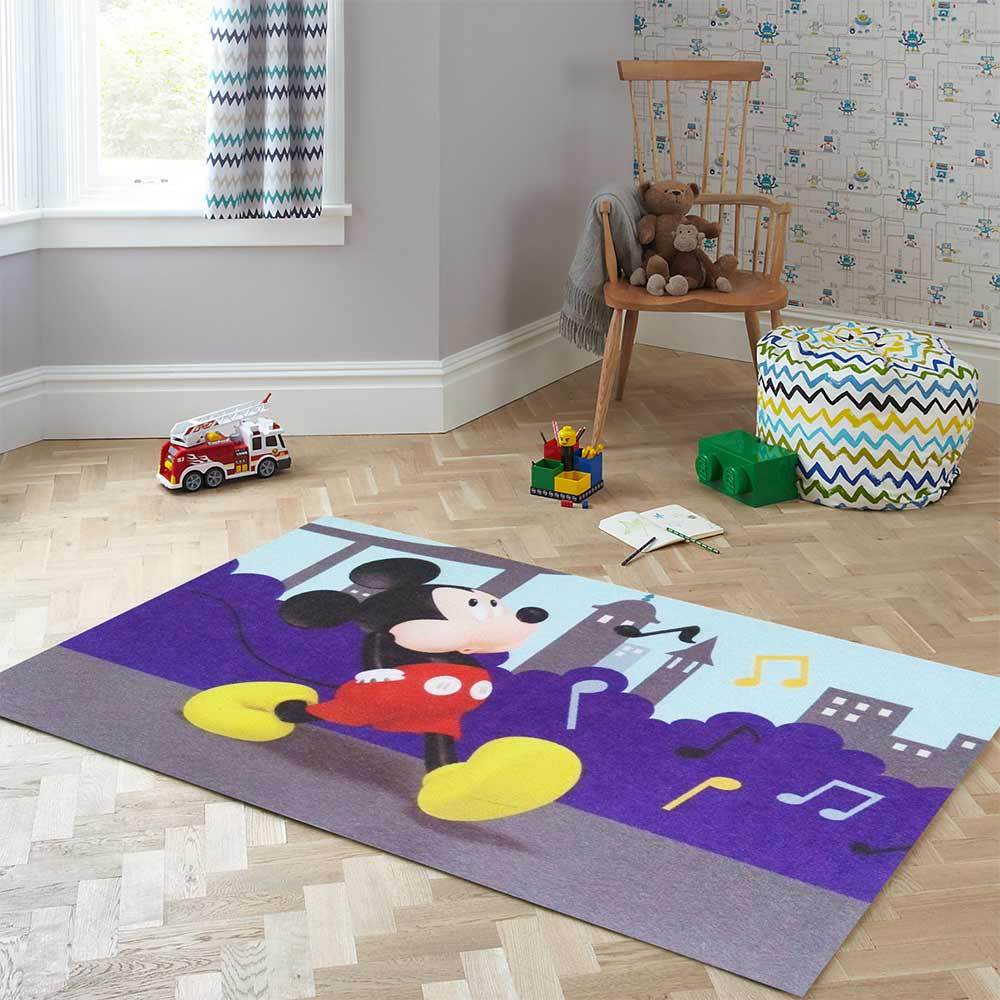 alfombra infantil mickey 67 x 120 cm diseno 3 horizontal