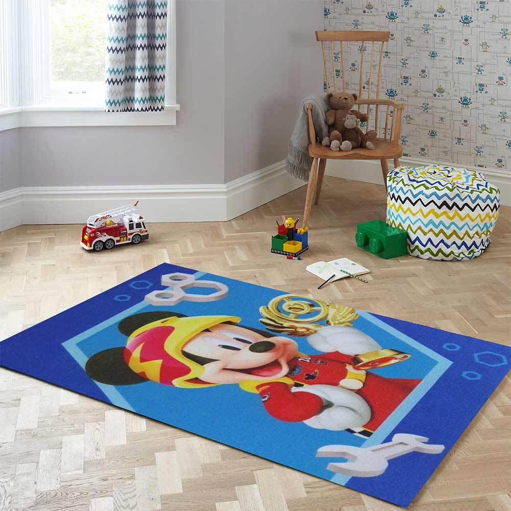 alfombra infantil mickey carreras 42 x 67 cm diseno 2 vertical