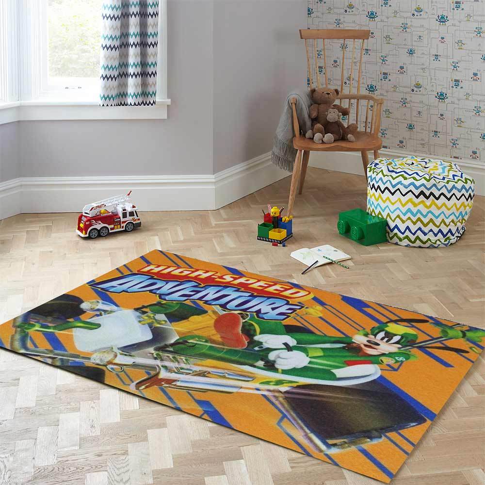 alfombra infantil mickey carreras 100 x 140 cm diseno 3 horizontal