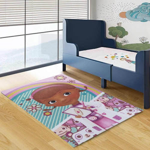 alfombra infantil doctora juguetes 67 x 120 cm diseno 2 vertical