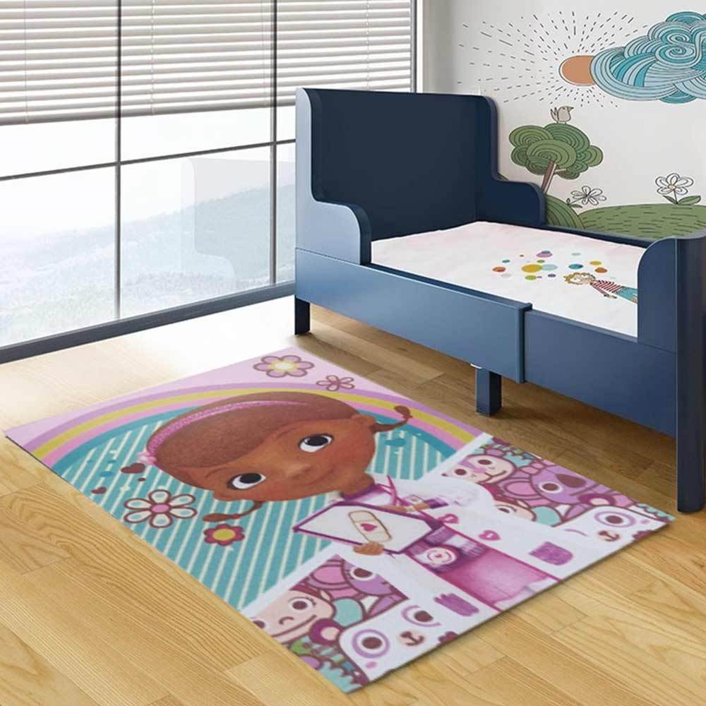 alfombra infantil doctora juguetes 100 x 140 cm diseno 2 vertical