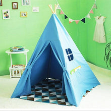Load image into Gallery viewer, Four Poles Children Teepees Kids Play Tent Cotton Canvas Teepee White Playhouse for Baby Room Tipi