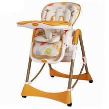Load image into Gallery viewer, Folding Chair Plastic Metal Baby Dining Chair,Adjustable Baby Booster Seat High Chair Portable Cadeira Infantil,Cadeira ParaBebe