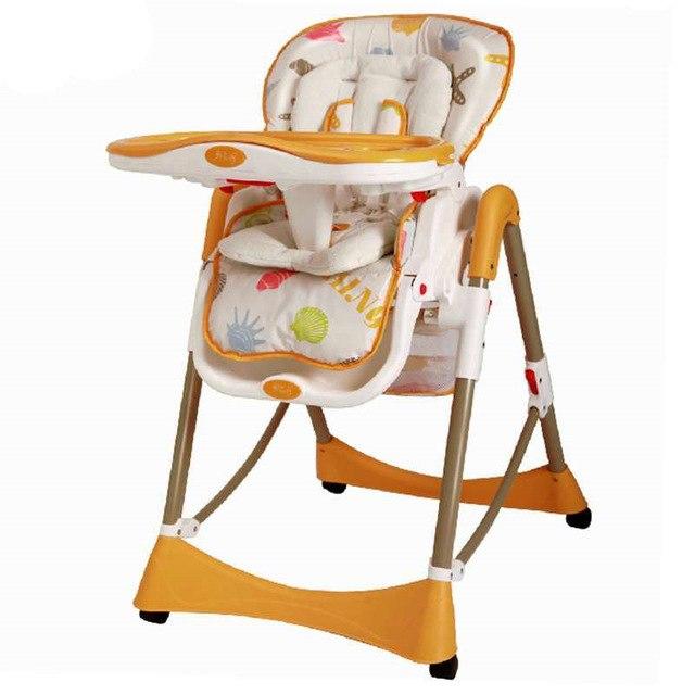 Folding Chair Plastic Metal Baby Dining Chair,Adjustable Baby Booster Seat High Chair Portable Cadeira Infantil,Cadeira ParaBebe