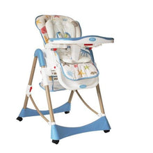 Load image into Gallery viewer, Folding Chair Plastic Metal Baby Dining Chair,Adjustable Baby Booster Seat High Chair Portable Cadeira Infantil,Cadeira ParaBebe