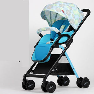 Lightweight Portable Baby Stroller With Large Storage Bag,Sunshade Folding Baby Carriage,High Landscape Prams Baby Strollers