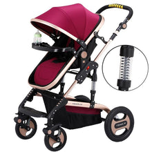Load image into Gallery viewer, Lightweight Baby Stroller Newborn Pram Sit Lay Baby Carriage Umbrella Cart Fold Portable Traveling Stroller Can Take to Plane