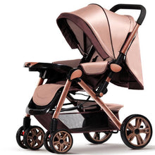 Load image into Gallery viewer, Hot Sale Fashion Baby Stroller Foldable Sit and Lie,5 Point Harness Stroller,Baby stroller,poussette pliante portable