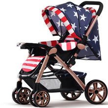 Load image into Gallery viewer, Hot Sale Fashion Baby Stroller Foldable Sit and Lie,5 Point Harness Stroller,Baby stroller,poussette pliante portable