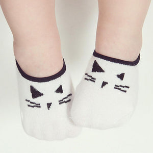 kids boy Kids socks Lovely Baby Boy Girl Cartoon Cat Print Elastic Socks Antiskid Socks