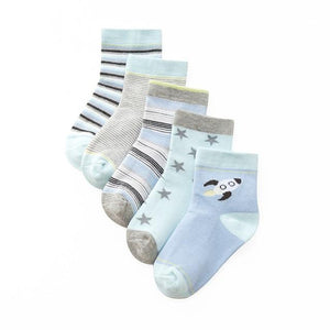 5 Pairs Baby Girls  Socks Character Print