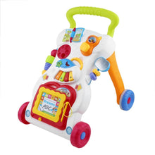Load image into Gallery viewer, Top Selling Baby Toddler Trolley Sit-to-Stand Walker Safety Learning Walking Assistant Infant Musical Walkers First Steps Car