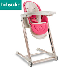 Load image into Gallery viewer, High Quality Export Aluminium Frame Baby Feeding Chair Food Tray Included Booster Newborn Seat Can Sleep baby high chair