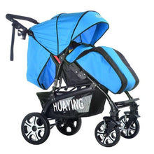 Load image into Gallery viewer, Luxury Baby Stroller with Foot Cover Portable Lying Two-way Baby Cart Widen Enlarge Sleeping Basket Newborn Pram Baby Trolleys