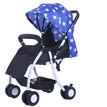 Load image into Gallery viewer, 567 Super Light Folding High Landscape Baby Strollers Umbrella Car Pushchair,Newborn Width Sleeping Basket Pram Buggy for Travelling
