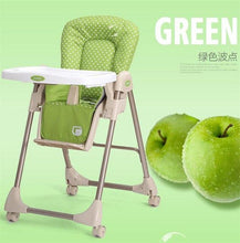 Load image into Gallery viewer, Infant High Chair Folding Multi Colors Portable High Chair,Baby Safety Feeding Chair Portable,Infant Baby Sleeping Eat