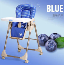 Load image into Gallery viewer, Infant High Chair Folding Multi Colors Portable High Chair,Baby Safety Feeding Chair Portable,Infant Baby Sleeping Eat