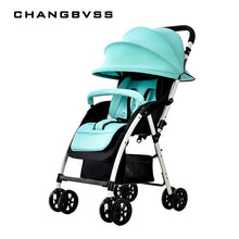 Load image into Gallery viewer, New Summer Super Breathable Baby Stroller Urltra-Light Portable Folding Baby Prams Pushchair Can Sit &amp; Lie Infant Umbrella Cart