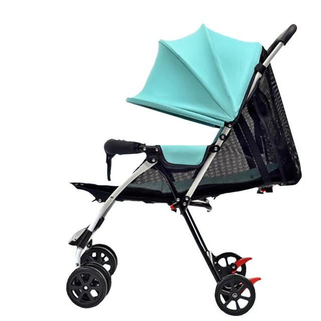 New Summer Super Breathable Baby Stroller Urltra-Light Portable Folding Baby Prams Pushchair Can Sit & Lie Infant Umbrella Cart