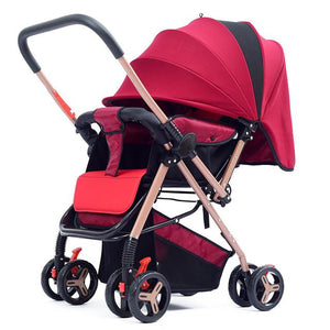 New Fashion Two-way Baby Stroller poussette Can Sit Flat Lying High Landscape Folding Umbrella Pram Baby Carriage for Newborns