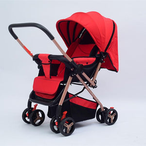 High Quality Baby Stroller High Landscape Folding Baby Trolley Portable Width Sleeping Basket Baby Car for Newborn Pram carrinho