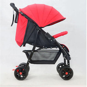 Four-Wheel Baby Stroller Folding Light Portable Baby Carriage carrinho High Landscape Sit & Lie Baby Pram Pushchair Bebek Arabas