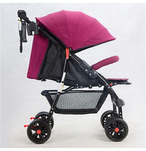 Load image into Gallery viewer, Four-Wheel Baby Stroller Folding Light Portable Baby Carriage carrinho High Landscape Sit &amp; Lie Baby Pram Pushchair Bebek Arabas