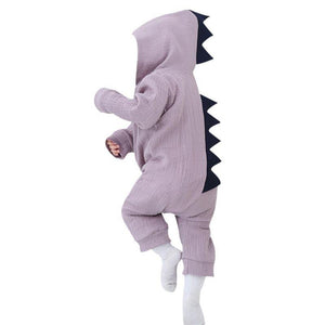 Grey/Purple Baby Halloween Dinosaur Costume Romper Kids Cotton Clothing Set Cute Toddler Co-splay j2