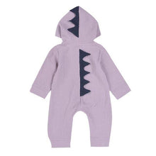 Load image into Gallery viewer, Grey/Purple Baby Halloween Dinosaur Costume Romper Kids Cotton Clothing Set Cute Toddler Co-splay j2