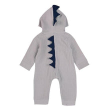 Load image into Gallery viewer, Grey/Purple Baby Halloween Dinosaur Costume Romper Kids Cotton Clothing Set Cute Toddler Co-splay j2