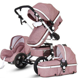 Luxury Multi function Trolley Baby Stroller 3 in 1 High Landscape Baby Carriage Seat and Sleeping Prams For Newborn poussette