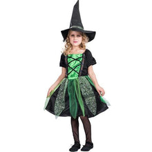 Load image into Gallery viewer, Kids Girls Little Witch Dress Baby Girls Halloween Playing Costume Children Carnival Masquerade Clothes Child Girl Party Clothes