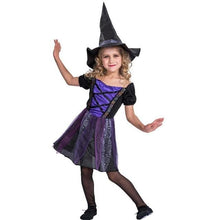 Load image into Gallery viewer, Kids Girls Little Witch Dress Baby Girls Halloween Playing Costume Children Carnival Masquerade Clothes Child Girl Party Clothes