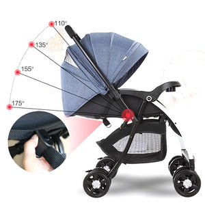 High View Baby Stroller Pram High Landscape Baby Stroller Baby Can Sit And Lie Taga Bike Stroller Foldable Baby Throne Carrinho