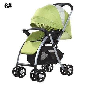 High View Baby Stroller Pram High Landscape Baby Stroller Baby Can Sit And Lie Taga Bike Stroller Foldable Baby Throne Carrinho