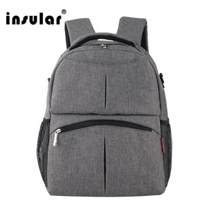 INSULAR Mummy Diaper Backpack Fashionable Large Capacity Mother Bag Multifunctional Travel Baby Backpack bag Nappy Bags