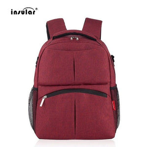 INSULAR Mummy Diaper Backpack Fashionable Large Capacity Mother Bag Multifunctional Travel Baby Backpack bag Nappy Bags