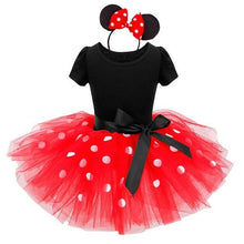 Load image into Gallery viewer, Newborn Baby Girl Dress Fancy Halloween Mouse Dots Costume 1 Year Birthday Outfit Little Girls Dresses Party Wear Free Headband
